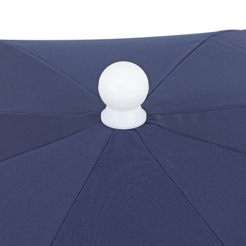 Mariner 6.5 ft. Classic Cottage Fringe Tassel Market Beach Umbrella